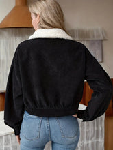 Ella Collection: Corduroy Jacket with Faux Shearling 523e71-4